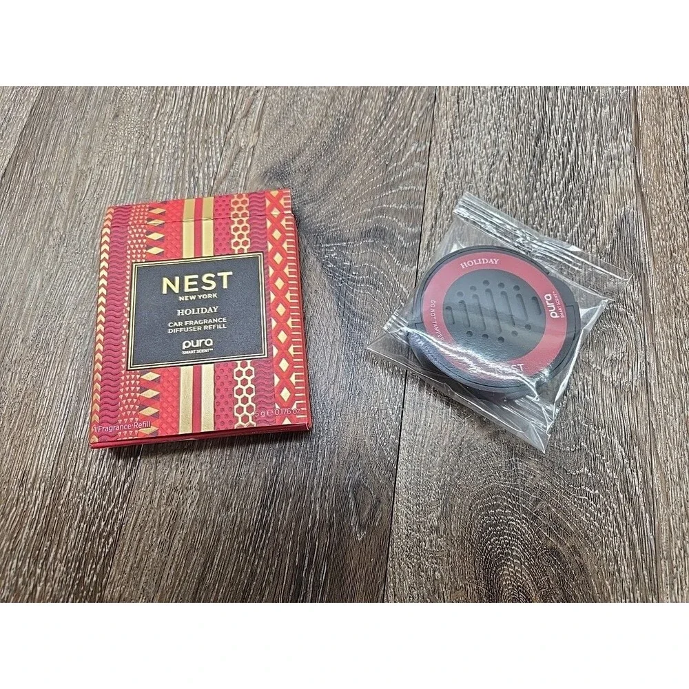 NEST New York Pura CAR Fragrance Diffuser Refill Holiday Scent New Sealed